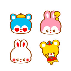 おちゃめフレンズ 動く絵文字 アニメーション絵文字